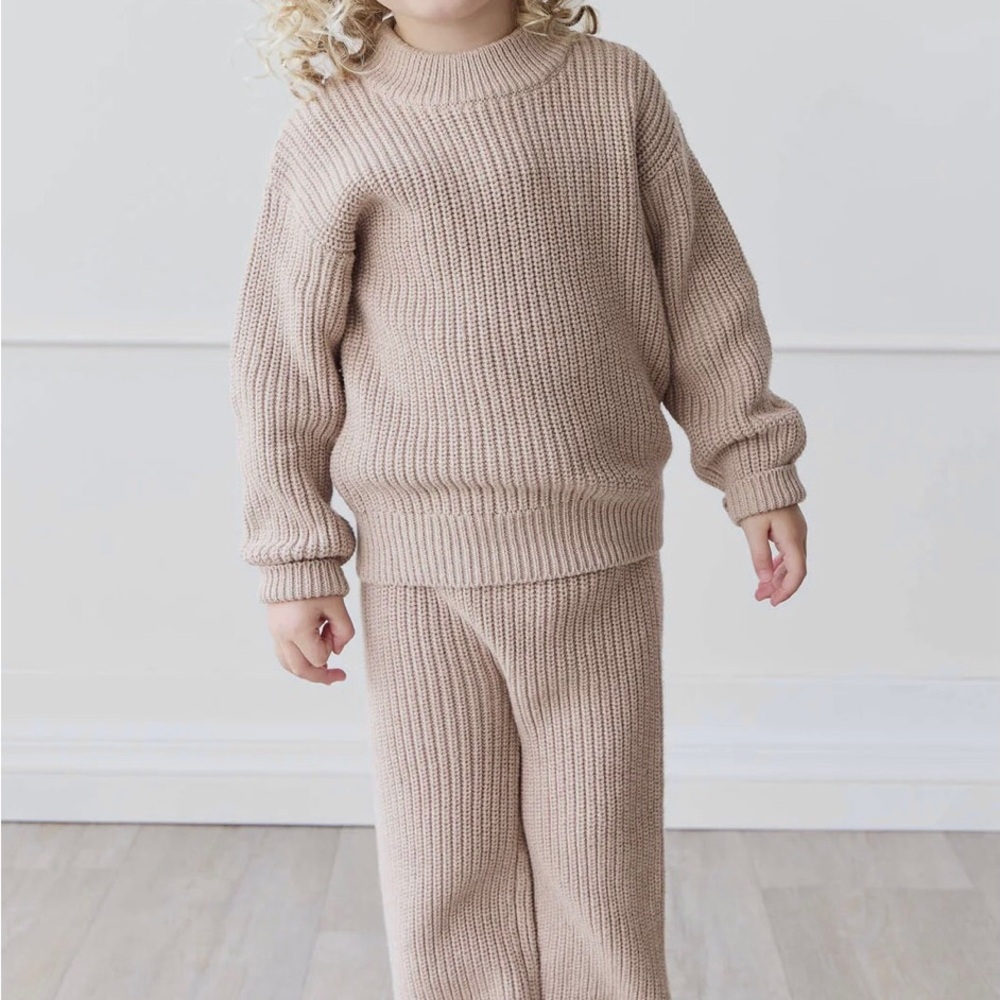 JAMIE KAY Morgan Knit Jumper Oatmeal Marle Cotton